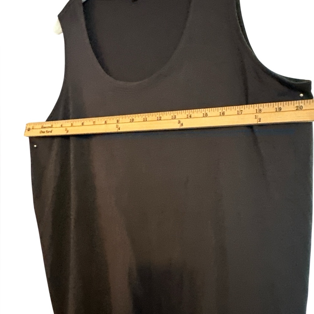 Eileen Fisher Sleeveless black top Sz X Large Rayon Lycra - Picture 9 of 11